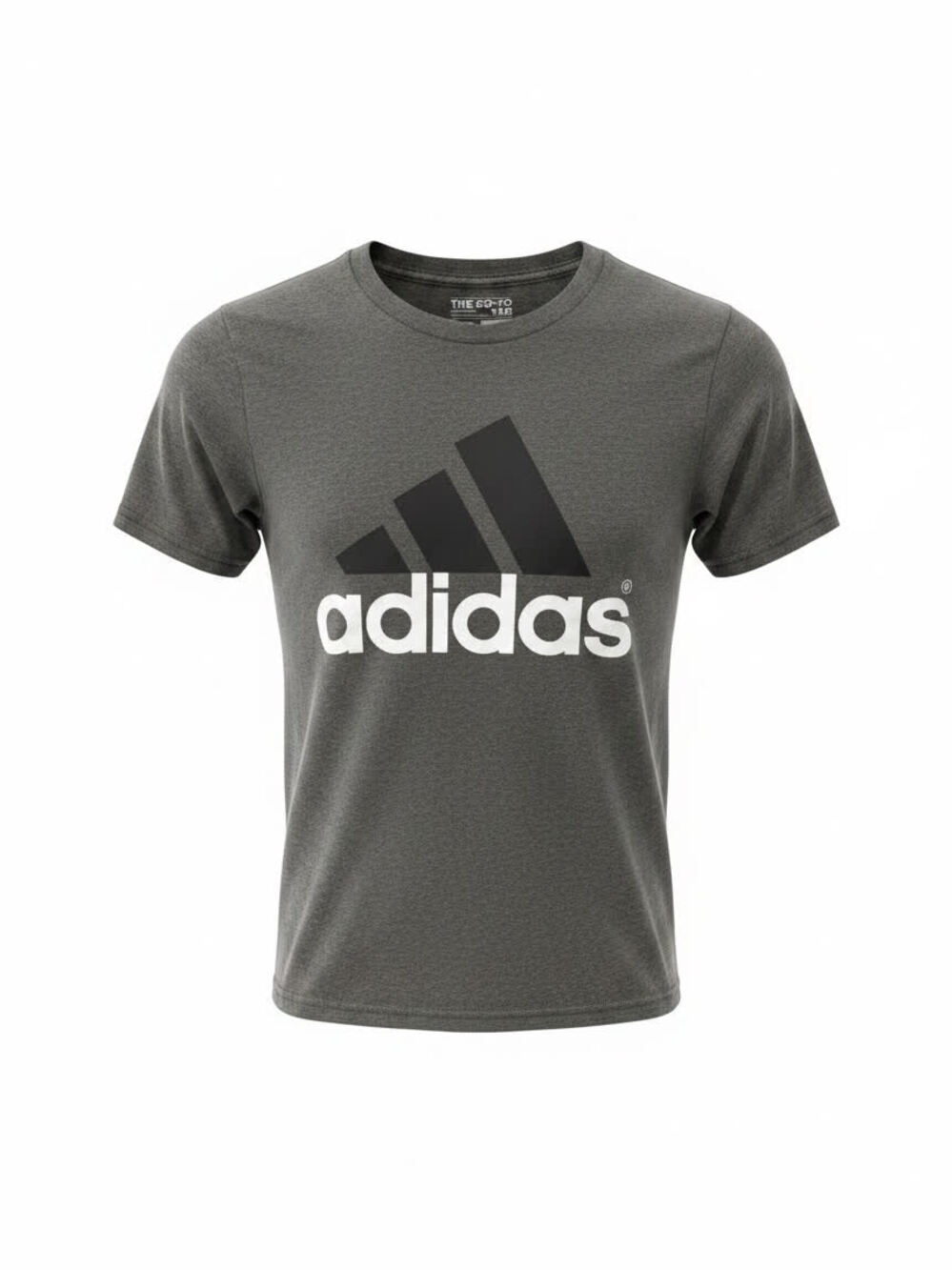 Adidas Mens S Gray Graphic T-Shirt